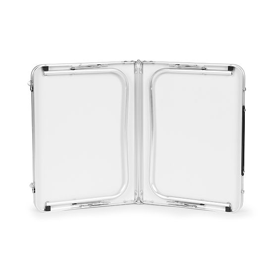 Majhna turistična zložljiva piknik miza 60x40 cm bela MultiGarden