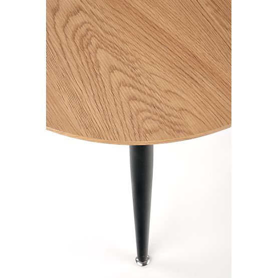 MENTONA 2, komplet 2 klopi hrast zlati/črni (2 kosa = 1 komplet)