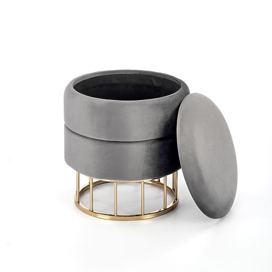 MINTY pufa siva / zlata (1p=1ks)