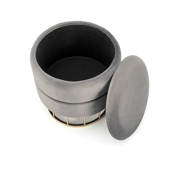 MINTY pufa siva / zlata (1p=1ks)