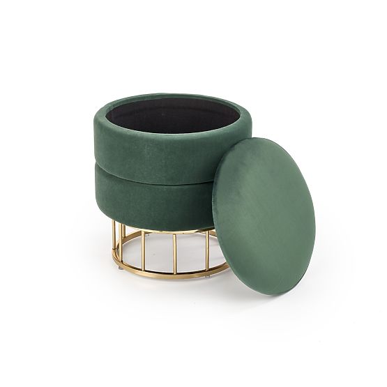 MINTY pufa temno zelena / zlata (1p=1ks)