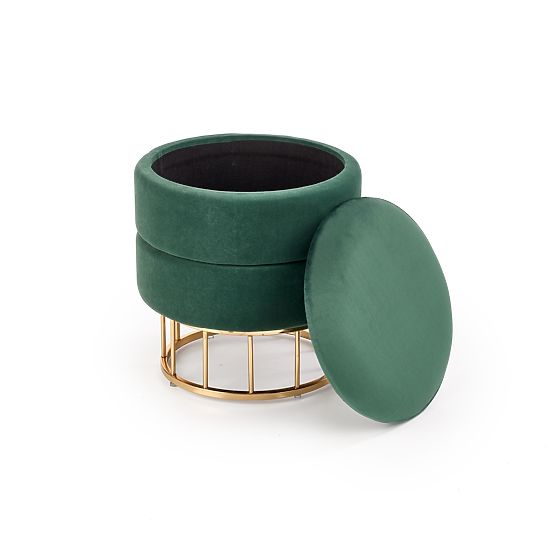 MINTY pufa temno zelena / zlata (1p=1ks)