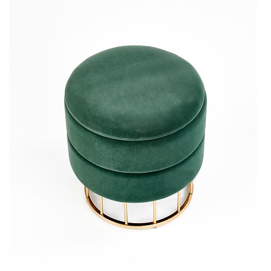 MINTY pufa temno zelena / zlata (1p=1ks)