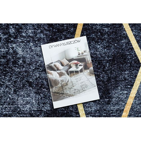 MIRO 51233.810 pralna preproga Geometrijska protizdrsna - temno siva