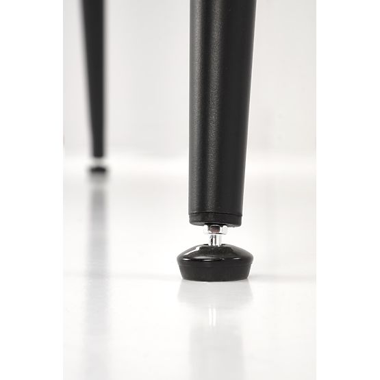 Miza EMILIO 120 plošča - beli marmor, noge - črne (2p=1ks)