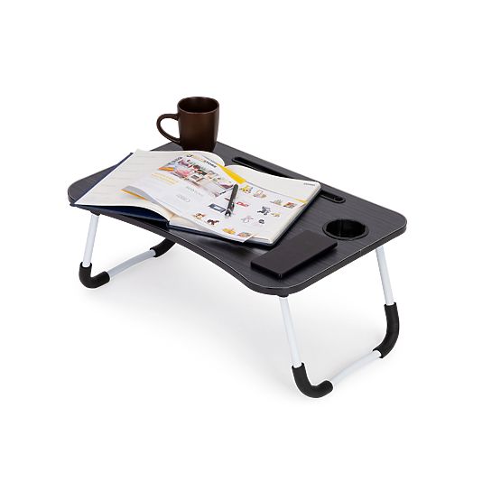 Miza za prenosni računalnik za posteljo 60x40cm - Črna
