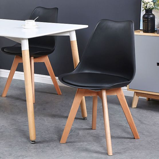 Moderen stol Nantes DSW črna