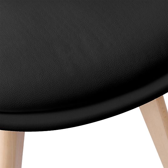 Moderen stol Nantes DSW črna