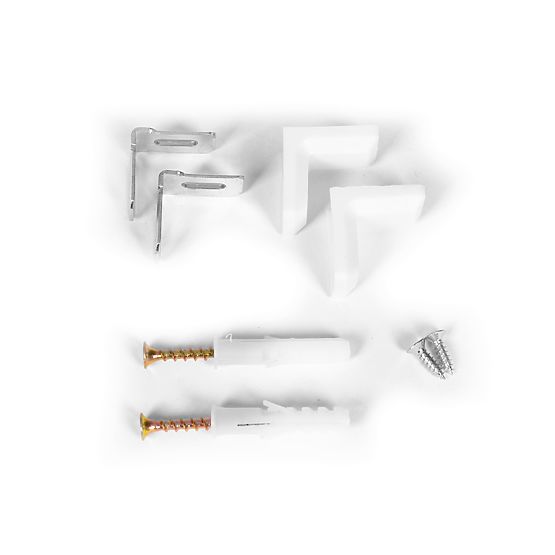 Moderna polica za dnevno sobo mreža 5 polic za knjige bela