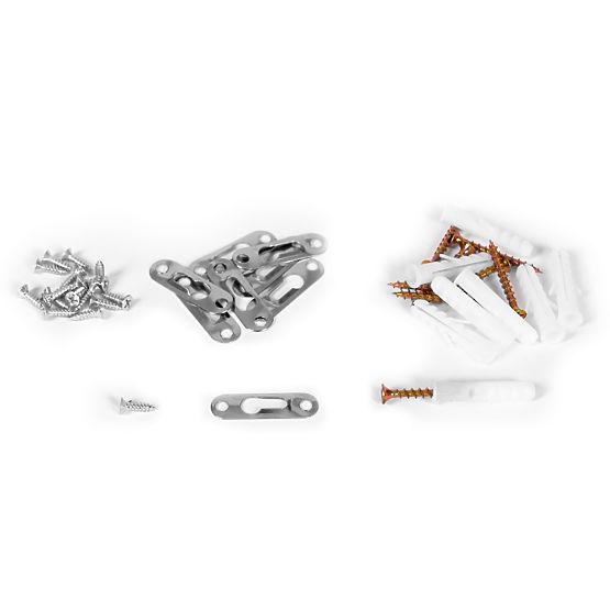 Moderna viseča polica z 8 policami bela