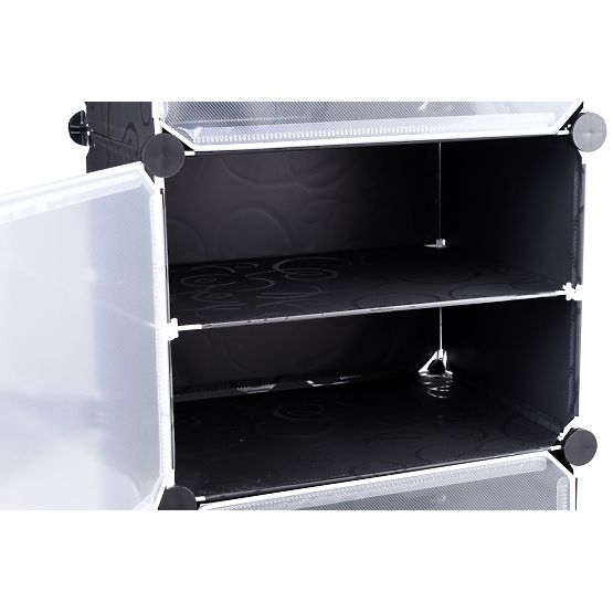 Modularna omara za čevlje Pola črna
