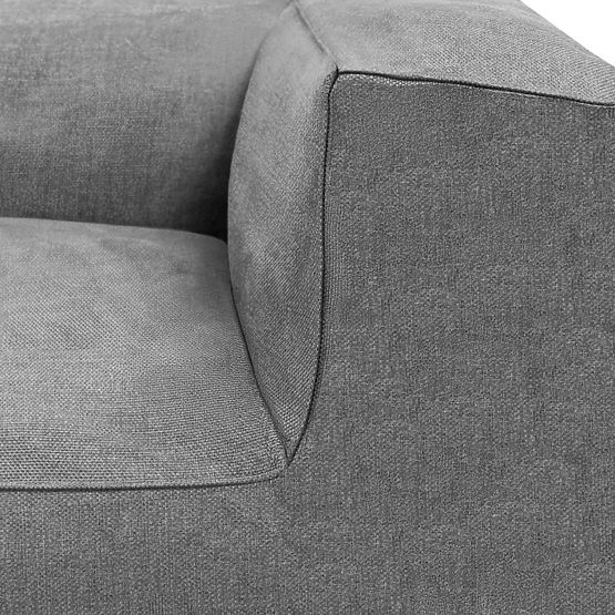 Modularni vrtna sedežna garnitura Vacuum VI s prevleko, siva