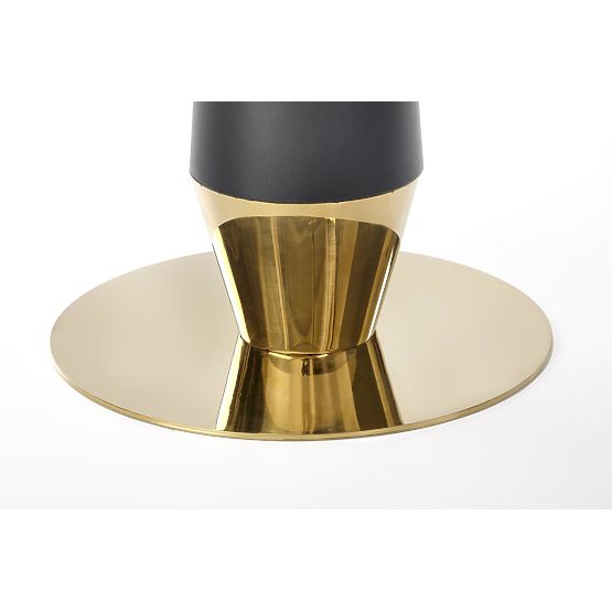 MOLINA okrogla miza, črni marmor / črna / zlata (2p=1ks)