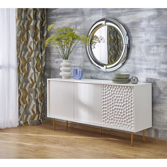 MOON stensko ogledalo, srebrno (1p=1ks)