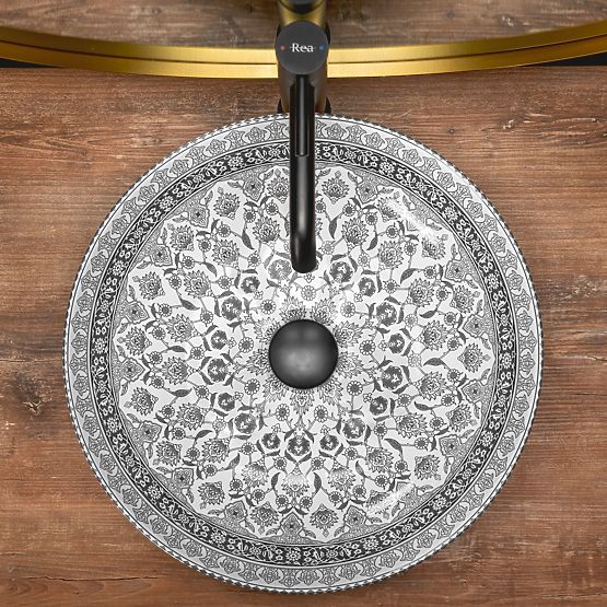 Nadpultni umivalnik Rea Arte temno siv