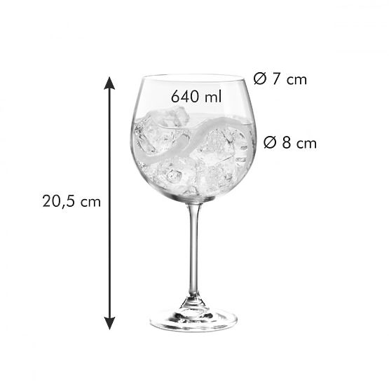 Namizni set CHARLIE barva prozorna tescoma