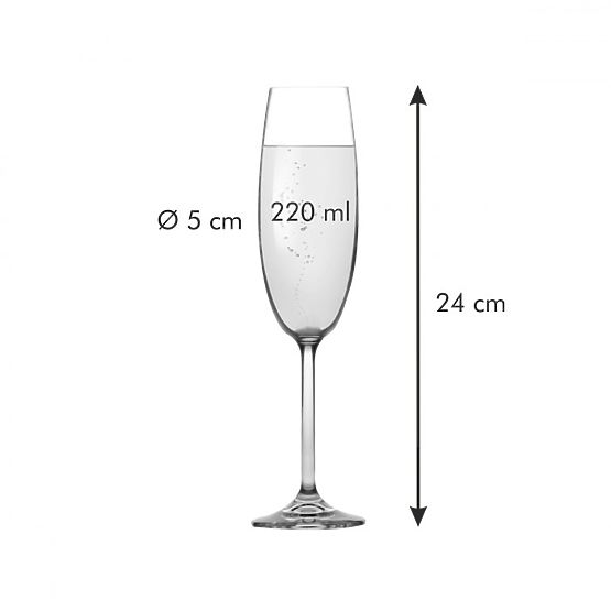 Namizni set CHARLIE barva transparentna tescoma