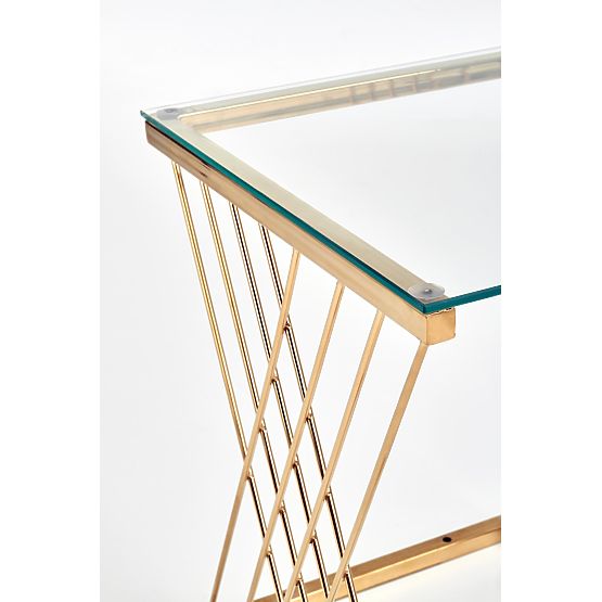 NANCY miza zlata / prozorna