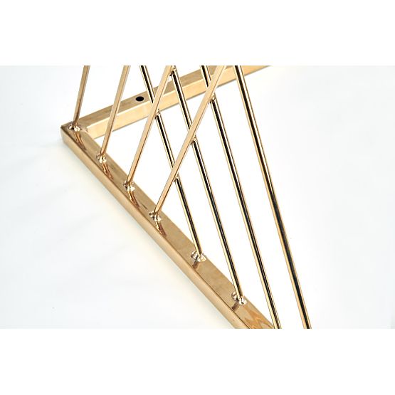 NANCY miza zlata / prozorna