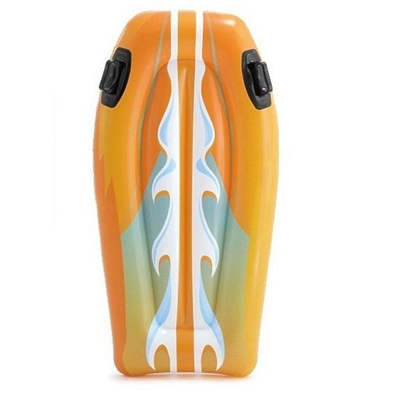 Napihljiva plavalna deska z ročaji za otroke INTEX 58165 ORANGE