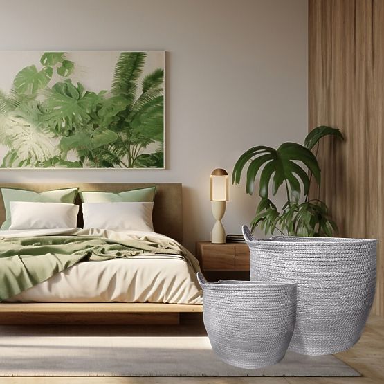 Naravni koši BOHO - set 3 kosov