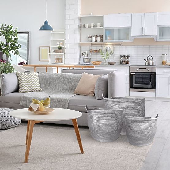 Naravni koši BOHO - set 3 kosov