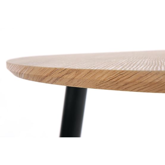 NICEA 2, komplet 2 klopi hrast zlati/črna