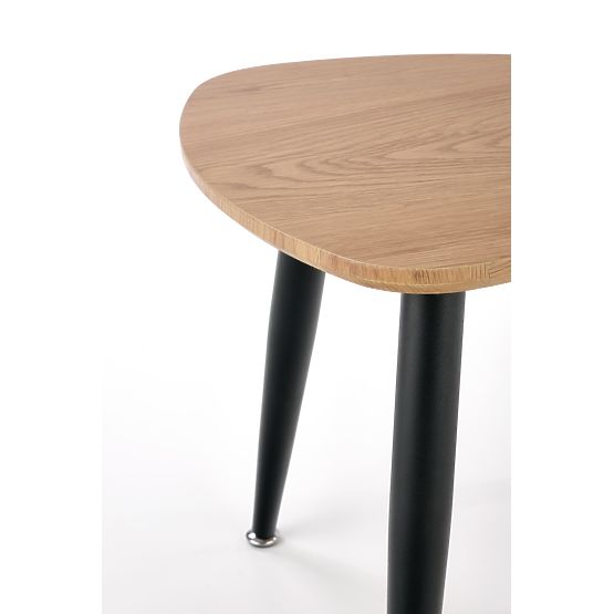 NICEA 2, komplet 2 klopi hrast zlati/črna