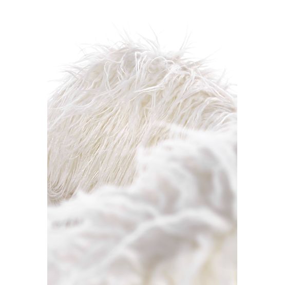 Nihajni stol iz umetnega krzna AUSTIN - krem