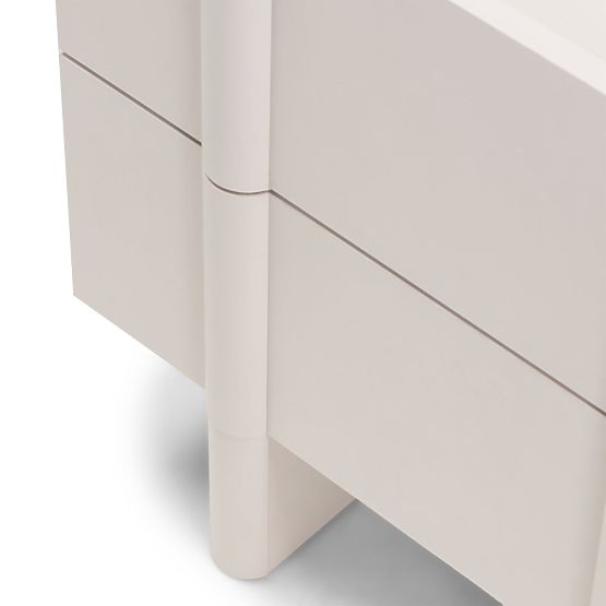 Nočna omarica Moss kašmir, zaobljena