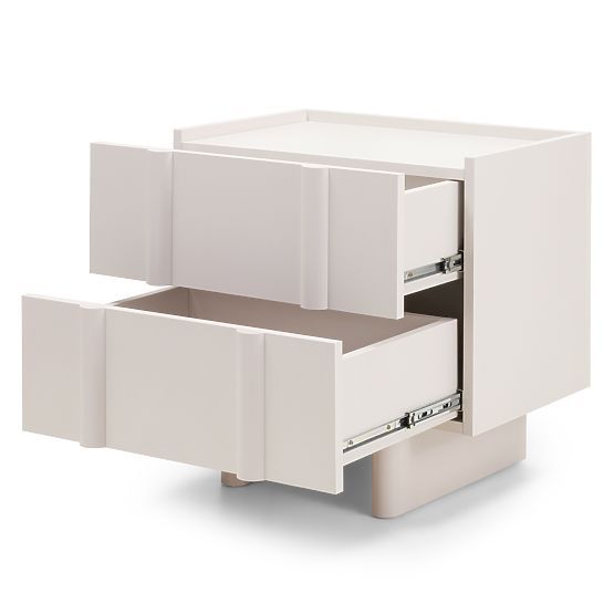 Nočna omarica Moss kašmir, zaobljena