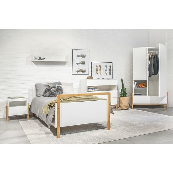 Nočna omarica Viktor - bela