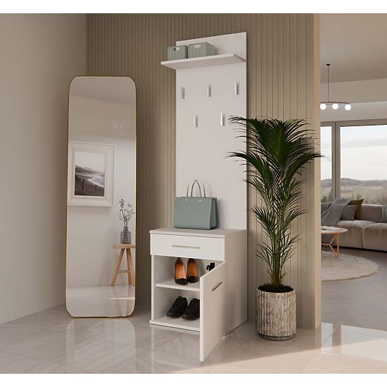 Obešalnik Duo DUO BELI