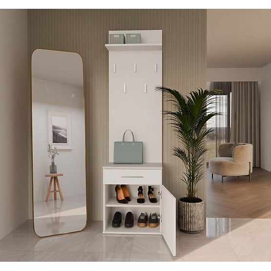 Obešalnik Duo DUO BELI