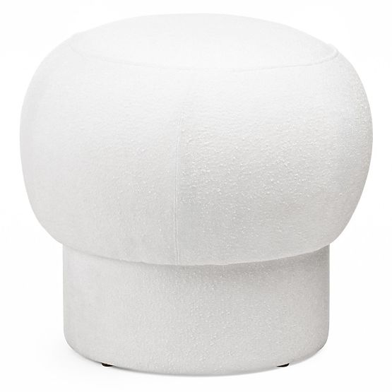 Oblazinjen puf Bloop, okrogel, bel