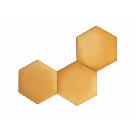 Oblazinjen panel Hexagon - gorčična