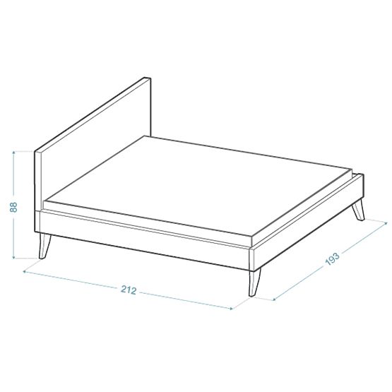 Oblazinjena postelja HEAVEN 180 x 200 cm - Krem