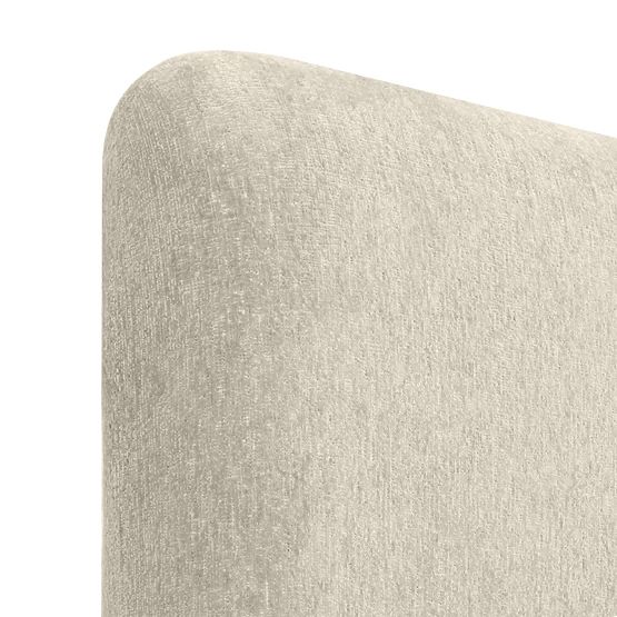 Oblazinjena postelja Rolly 160x200 cm, z letvami, zaobljena, svetlo siva