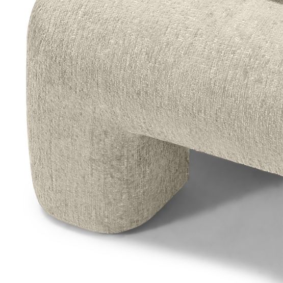 Oblazinjena postelja Rolly 160x200 cm, z letvami, zaobljena, svetlo siva