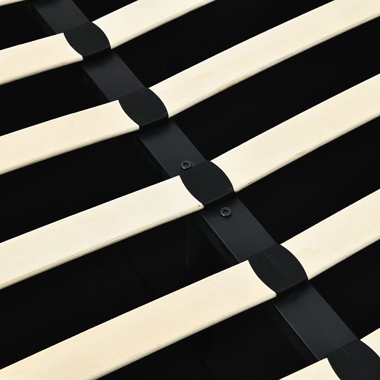 Oblazinjena postelja Snoovia 160x200 cm, z letvami in shranjevalnim prostorom, svetlo bež