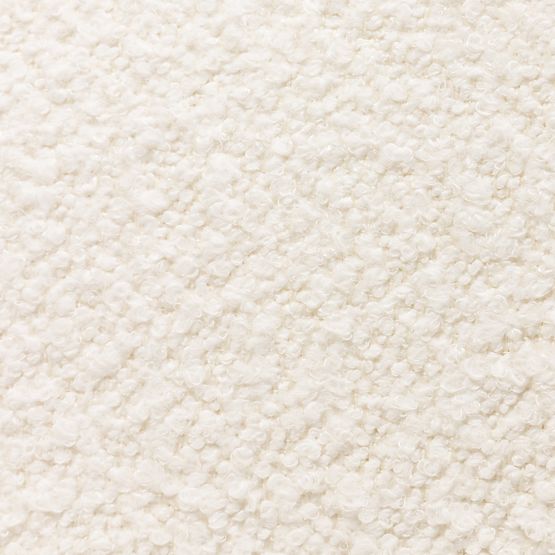 Oblazinjeni fotelj Imai bel, zaobljene oblike