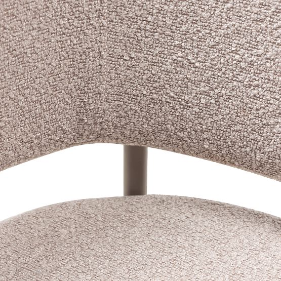 Oblazinjeni stol Lamu bež, bouclé