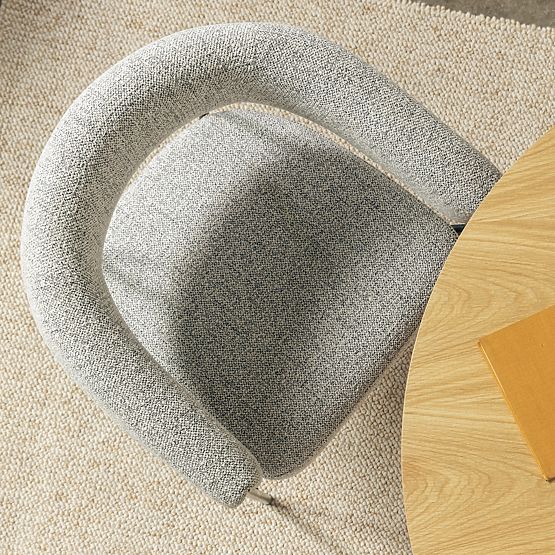 Oblazinjeni stol Portia siva