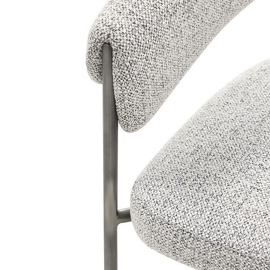 Oblazinjeni stol Portia siva