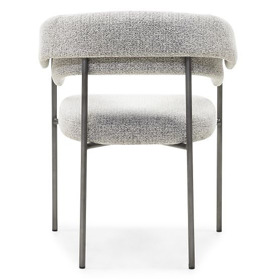 Oblazinjeni stol Portia siva