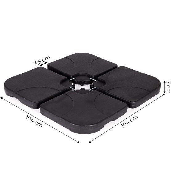 Obtežilna baza za vodo za senčnik 60 KG