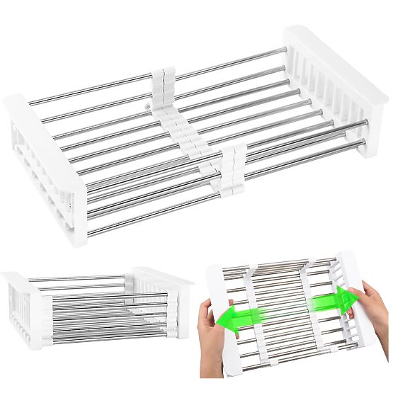 Odkapljalnik sušilnik za zelenjavo ORDOS bel za pomivalno korito