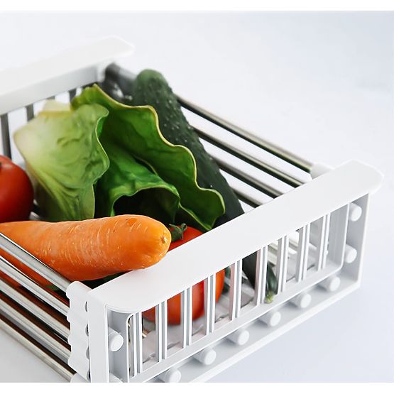 Odkapljalnik sušilnik za zelenjavo ORDOS bel za pomivalno korito