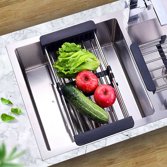 Odkapni košara za pomivalno korito ORDOS črna