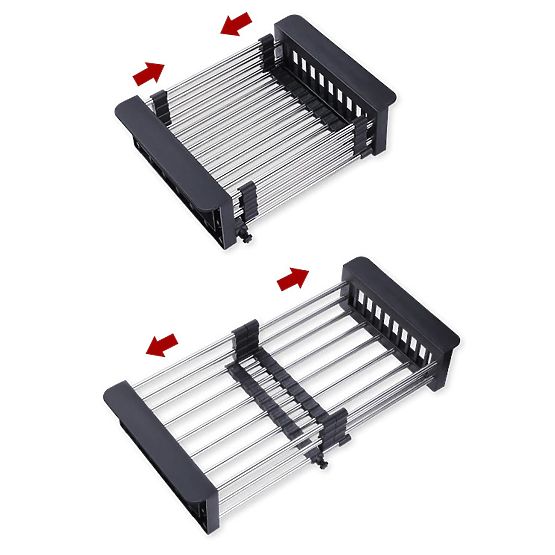 Odkapni košara za pomivalno korito ORDOS črna